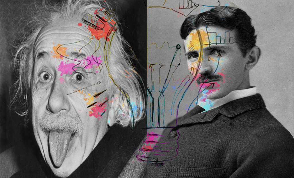 O que Albert Eistein e Nikola Tesla podem nos ensinar sobre como usar o cérebro